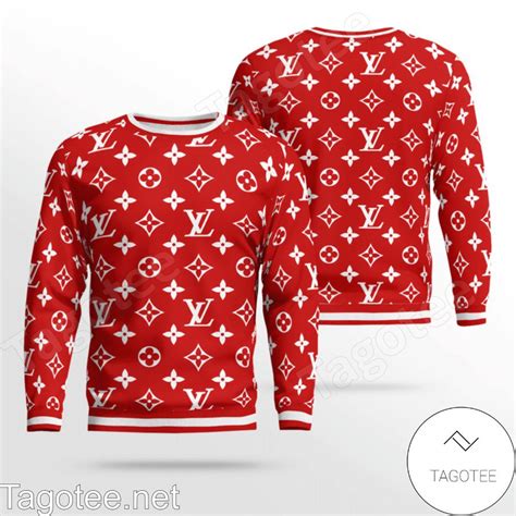 lv red sweater